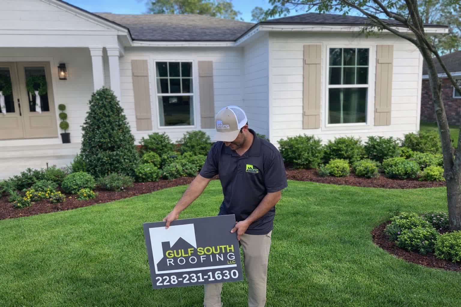 A project manager walking the finished roof with the homeowner
